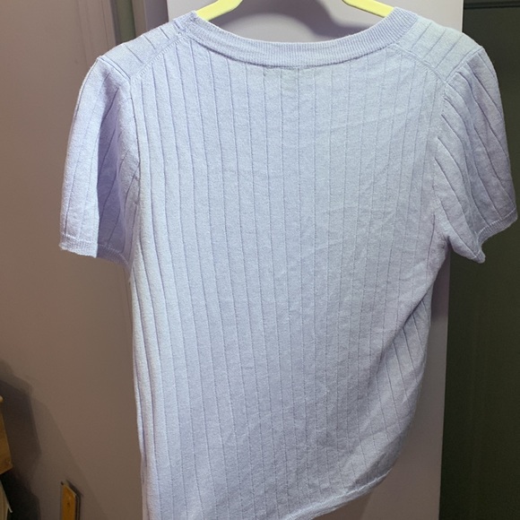 J. Crew silk-cashmere crop t-shirt size small - Picture 3 of 3